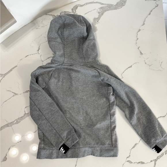 Youth Nike full zip hoodie size small, gray with white logo - Picture 3 of 4